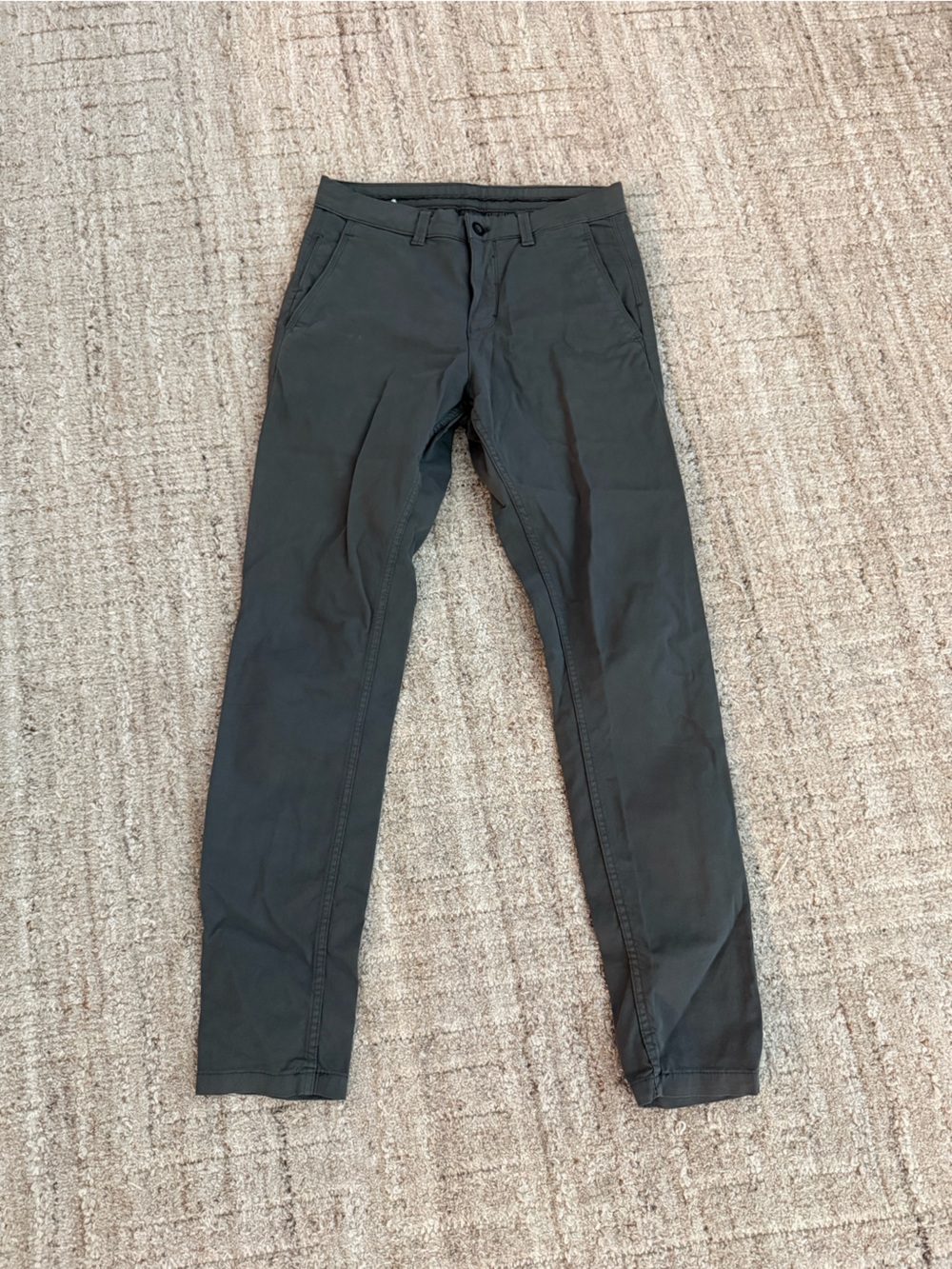 Zara Men's Slim Stretch Chinos - Charcoal